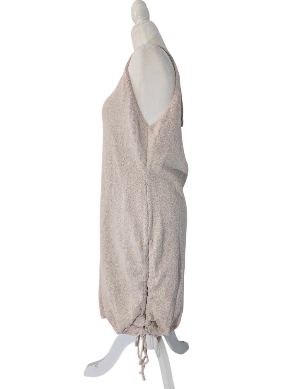 Knitted Tan Woven Krissy Dress Summer Sze L